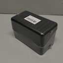 H4D 3x5 Index Card Holder with 100 Heavyweight Ruled Index Cards and 25 Plastic Dividers, Black