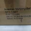 TIASUSAN American Mahjong Tile Set, 166 Pink Tiles, Bag and Mahjong Accessories, 4 All-in-One Rack/Pushers, Mahjong Set Complete