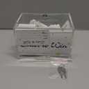 ZENFUN Acrylic Suggestion Box with Lock, Donation Box with 100pcs Raffle Tickets Cards, Clear Ballot Boxes with Sign Holder,Collection Tip for Charity, Voting