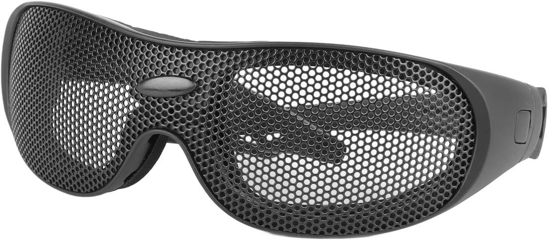 Wind Goggles, Lightweight Good Toughness Multifunctional Breathable Glasses Iron Mesh Pattern for Men and Women for Outdoor Cycling