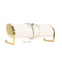 GemeShou Beige velvet bracelet display for selling, bangle organizer and storage for show, watch holder stand gold jewelry holder for woman【Long bracelet organizer-Beige】