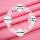 4 Piece Bed Sheet Set (Queen,Peach Pink) 1 Flat Sheet,1 Fitted Sheet and 2 Pillow Cases,Brushed Microfiber Luxury Bedding with Deep Pockets