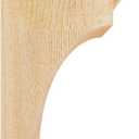 Ekena Millwork COR04X06X10YOR00RDF 4"W x 6"D x 10"H Yorktown Rough Sawn Corbel, Douglas Fir