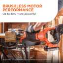 BLACK+DECKER 20V MAX Brushless Cordless Reciprocating Saw Kit with 2.5Ah Battery and Charger, Includes Three Blades for Wood and Metal, Long Runtime Up to 33 Cuts Per Charge, PowerConnect (BLRS78E1)