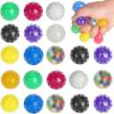 20 Pack Mini Stress Balls, Colorful Squishy Squeeze Balls Bulk Goodie Bag Stuffers Fidget Stress Relief Balls for Adults