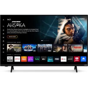 VIZIO 43-inch 4K UHD LED Smart TV w/Dolby Vision HDR, WiFi 6, Bluetooth Headphone Capable, Apple AirPlay, Google Cast Built-in (V4K43M-08, New)