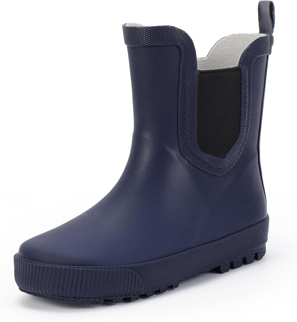 Hehainom Toddler Kids Rain Boots for Girls Boys Rain Shoes (Purple) 4