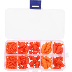Mini Snowman Noses for Crafts - 160Pcs Snowman Nose Craft Red Mini Carrots Christmas Carrot Toy Santa Claus Dolls Safety for Holiday DIY Decorations