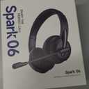 Wireless Headset with Mic for Work with AI Noise Cancelling Mic for Clear Calls, Bluetooth V5.3 Headphones with Microphone to USB A/C Dongle & Mic Mute for Computer Laptop PC iPhone (Black)