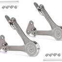 Heavy Duty Lid Stay Hinges Folding Lid Support Hinge,Perfect for Cabinet,Closet,Wardrobe or Toybox 110 Degree (Heavy Duty Style 1 Pair)