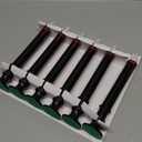 Black Taper Candles Flickering, Pack of 6 