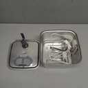 Stainless Steel Cat Water Fountain, 101oz/3L Automatic Pet Water Fountain, Dog Water Fountain with Replacement Filters for Cats, Small Dogs (2 Filters and 2 Sponges)