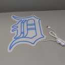 Baseball Neon Sign for Wall Decor Baseball Led Neon Light for Man Cave Team Light Up Sign for Club Bedroom Garage Party Bar Birthday Gift for Fans USB Powered Size 16.1 * 11.8In(ZYLD133)