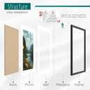 Picrit 24x36 Picture Frame 3 Pack, Black Poster Frame, Display Poster 20 x 30 with Mat or 24 x 36 without Mat for Horizontal or Vertical Wall Mounting