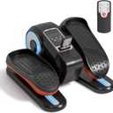 Under Desk Elliptical Machine for Seniors  Compact, Quiet & Portable Mini Leg Pedal Exerciser with Adjustable Speed and LED Display for Home and Office Workouts (Black)