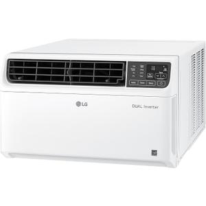 LG 6000 BTU Window Air Conditioner Energy Saving Dual Inverter, Remote Control, WiFi, LG ThinQ, Alexa, Hey Google Enabled Washable Filer Ultra-Quiet Cools Small Room up to 250 Sq.Ft White LW6023IVSM (1 Count (Pack of 1))