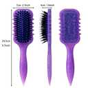 Glissura Curl Defining Brush for Curly Hair, Detangles and Styles Wet or Dry Curls, Perfect for Waves and Coils (Amethyst Abyss Purple)