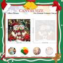 cviokrdu Christmas Paint by Numbers Kit for Adults - Christmas Adult Paint by Number Kits on Canvas, DIY Tree Oil Painting for Gift Home Wall Decor (16x20inch)