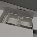 Couch Cup Holder Tray, VIENFUT Silicone Anti-Slip Sofa Armrest Tray with Side Pockets, BPA-Free Anti-Spill Couch Drink Holder for YETI, Remote, Snacks, Cellphone and iPad, Ideal Gift (Griege)