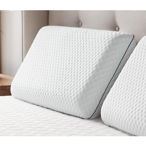 Rest Haven Gel Memory Foam Bed Pillow, Queen, Single Pack, 25x16 inch