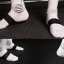 NEENCA Professional Compression Socks, Medical Athletic Ankle Socks for Injury Recovery & Pain Relief, Sports Protection, Circulation 1 Pair, 20-30 mmhg (Medium, White)