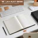 Lined Journal Notebook for Women Men,256 Pages A4 Large Hardcover Leather Journals for Writing,Travel,Business,Work,School,College Ruled Notebooks for Note Taking, Diary Notepad 8.6"11" (Black)