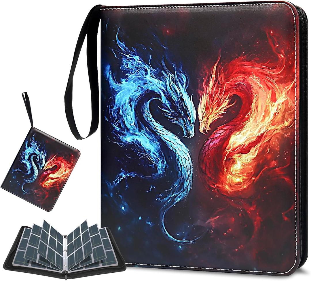 Card Binder 900 Pockets, Trading Card Binder 9 Pocket Card Collector Album Card Collection Binder with 50 Removable Card Sleeves for Boys and Girls Organized