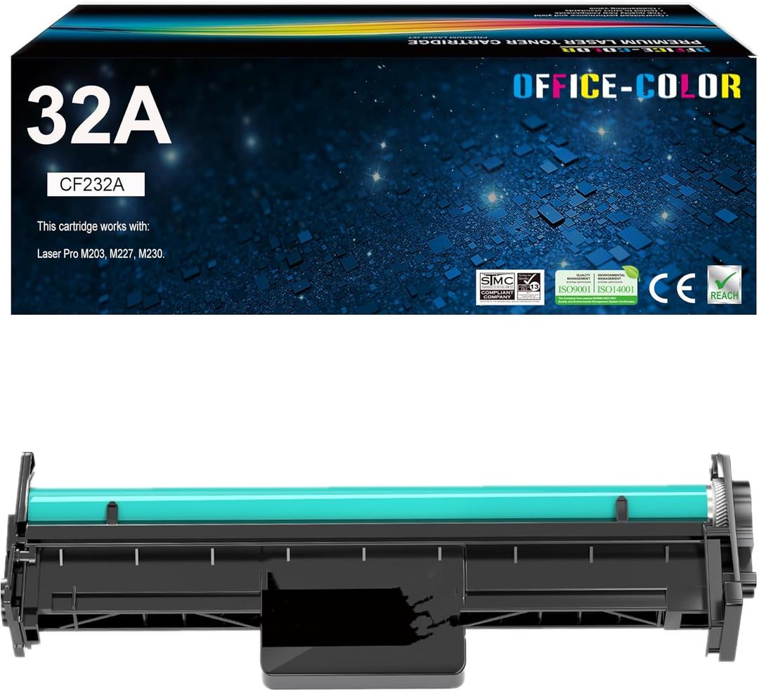 32A Drum Unit CF232A Black-Drum Replacement for HP Pro M203dw M148dw M227fdw M148fdw M118dw M227fdn M203,M227,M230 Printer (1-Pack)