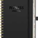 Workout Journal, Fitness Journal for Women & Men, A5 Workout Log Exercise, Fitness Trackers Plan Week With Goals, Calendar, Loss Weight Diet Training, Progress, Gym & Home Workouts (Black)
