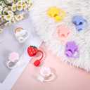 8Pcs Silicone Straw Cover Set for Brumate Era 40 Oz,12mm Straw Toppers for Brumate Tumbler,Pentagram Straws Covers Cap for Tumblers,Colorful Straws Covers Compatible with Brumate Era Accessories (regular)