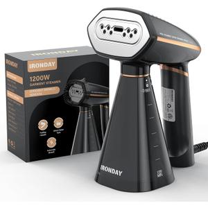 Travel Steamer for Clothes, Fast Heating,2 Steam Levels,1200W Portable Handheld Garment Steamer,350ml Detachable Water Tank, Auto Shutoff, Foldable Handle Clothes Steamer Removes Wrinkle
