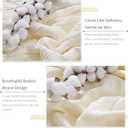 100% Cotton Muslin Blanket with Ruffled Edges Soft Pleated Crinkle Bedspread for Twin & Queen Size Bed Quilt Breathable Lightweight Stylish Cotton Throw Decorative Home Gift
