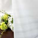 Valea Home Boho Kitchen Valance for Windows, Semi-Sheer Valance for Small Window Kitchen Valance Curtain, Rod Pocket Cafe Valance for Bathroom Laundry Basement 52 * 18 Inch1 PanelWhite