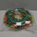 Fall Decor - 16 Inch Autumn Artificial Wreath - Fall Decorations for Thanksgiving, Halloween, Farmhouse, Harvest Home, Outdoor, Indoor, Window, Wall (Green,orange,red,yellow)