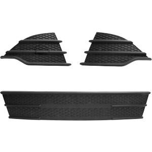 BXZ Front Bumper Insert Lower Grille Outer Grill 3pcs For 2013 2014 2015 2016 Ford Escape SE|S|S Puls