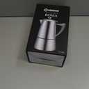 Cuisinox Roma Stovetop Espresso Maker COF-10R, Stainless Steel Coffee Percolator Stovetop, Heat-Resistant & Non-Reactive, 10-Cup Italian Espresso Maker Easy to Clean, Durable Stove Top Percolator