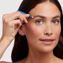 Tweezerman Mini Slant Travel Tweezers for Eyebrows, Travel Tweezers for Eyebrows, Facial Hair (Bahama Blue)
