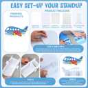 Chumia Airplane Cardboard Cutout Stand up Airplane Party Decorations Aircraft Life Size Photo Booth Props Large Background for Helicopter Themed Birthday Party Supplies