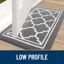 Buganda Large Indoor Door Mat, Dirt-Resistant and Absorbent Doormat, Anti-Slip, Low Profile Floor Mats for Inside Entryway, Front, and Back Door Entrance (71x47 Inches, Grey)