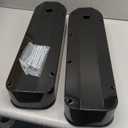 1 SET SHLPDFM Black Colour Valve Covers FABRICATED Polished Aluminum Valve Covers Tall Bolts with Billet Rail Fits for Big Block Chevy BBC 396 427 454 502