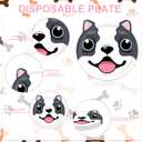 40Pcs Dog Birthday Decorations Pawty Birthday Plates and Napkins Set Supplies for Baby Shower Dog puppy Party Decorations