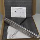 BVL Standing Towel Rack Brushed Nickel 2 Tiers Stainless Steel Adjustable Towel Drying Rack for Bathoom