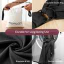 Momcozy Baby Wrap Carrier, Easy to Wear Infant Carrier Slings, Lightweight Hands Free Baby Sling, Adjustable Baby Carriers for Newborn to Toddler 8-35 lbs, Black