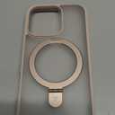 TORRAS Desert Titanium for iPhone 16 Pro Case Magnetic Stand, [Compatible with MagSafe][Flexible Stable Stand] Mil-Grade Protection Translucent Slim Anti-Scratch Ring Kickstand, Rose Gold 6.3", Ostand