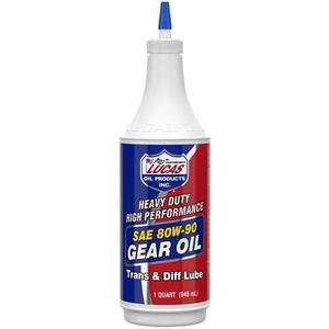 Lucas Oil 10043 SAE 80W-90 Heavy Duty Gear Oil - 1 Quart Pack of2
