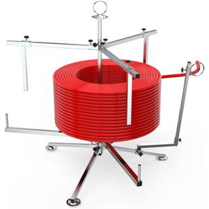 ATOLS Heavy-Duty PEX Pipe Uncoiler for 3/8" to 1" PEX Tubing, 330 lbs Maximum Load Stainless Steel Construction, Industrial Pipe Dispenser for Radiant Heating & Potable Water PEX Systems