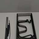 MUDEELA Pots and Pans Organizer Rack for under Cabinet, Expandable 11.81''22.85'' Pot Lid Kitchen Cabinet Organizer Holder with 10 Adjustable Compartment Cutting Board Organizer for Pan Lid, Bakeware,10 Dividers-Black