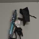 Farery Mini Thermal Brush, Curling Iron 3/4 Inch, Heated Round Brush for Volumizing and Small Curls, Travel Size Hot Brush for Short & Thin Hair, Dual Voltage, One Heat 392F, Touch-ups, Blue