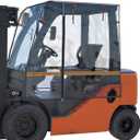 CHENGNAN Forklift Cover, All Weather Protection, Universal Fit for 6000LB,Waterproof EVA,600D Oxford Coated Silver Cloth,57"L x 47"W x 52"H