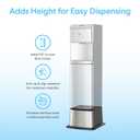 Brio Water Cooler Base for Brio 320, 420, 520 and Moderna 720 Series | Adds 9.5" height to your exisiting water dispenser machine | matching Stainless Steel